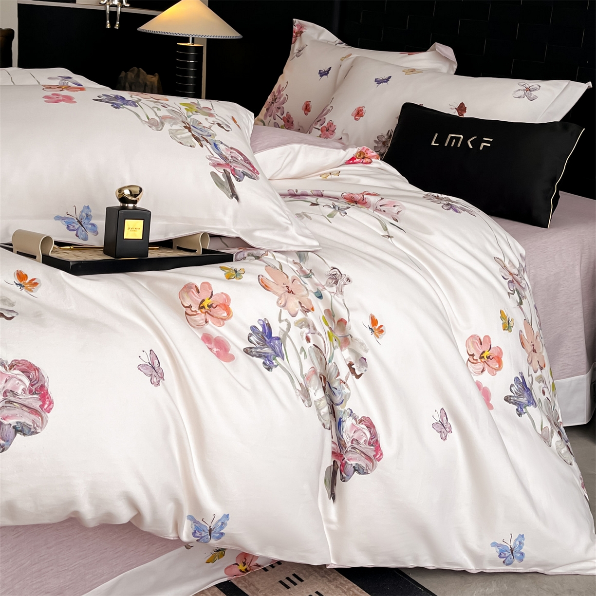 91家纺网 家纺一手货源 找家纺 蓝米卡夫 2025秋冬-全棉生态磨毛数码印花（礼盒包装）提供买家秀 奥娜