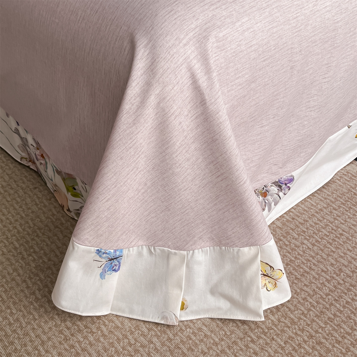 91家纺网 家纺一手货源 找家纺 蓝米卡夫 2025秋冬-全棉生态磨毛数码印花（礼盒包装）提供买家秀 奥娜