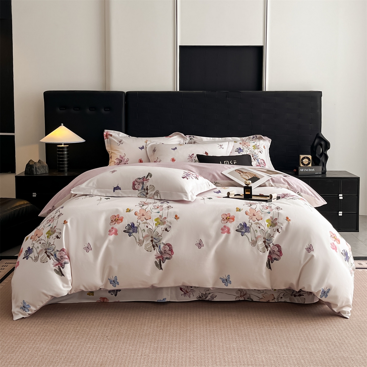 91家纺网 家纺一手货源 找家纺 蓝米卡夫 2025秋冬-全棉生态磨毛数码印花（礼盒包装）提供买家秀 奥娜