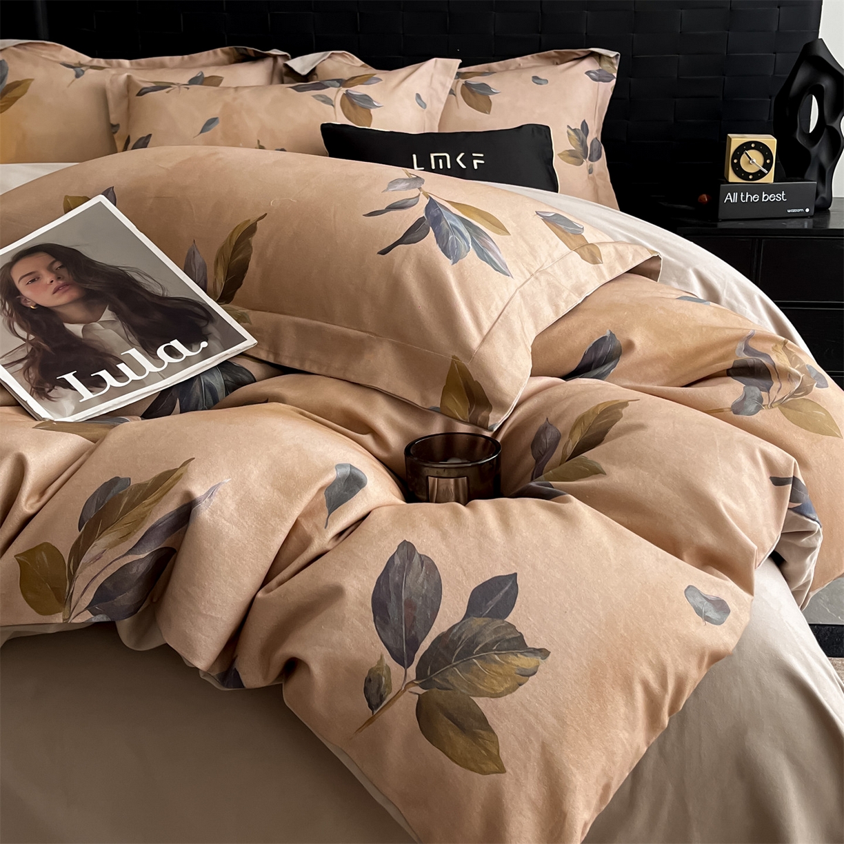 91家纺网 家纺一手货源 找家纺 蓝米卡夫 2025秋冬-全棉生态磨毛数码印花（礼盒包装）提供买家秀 枫晚