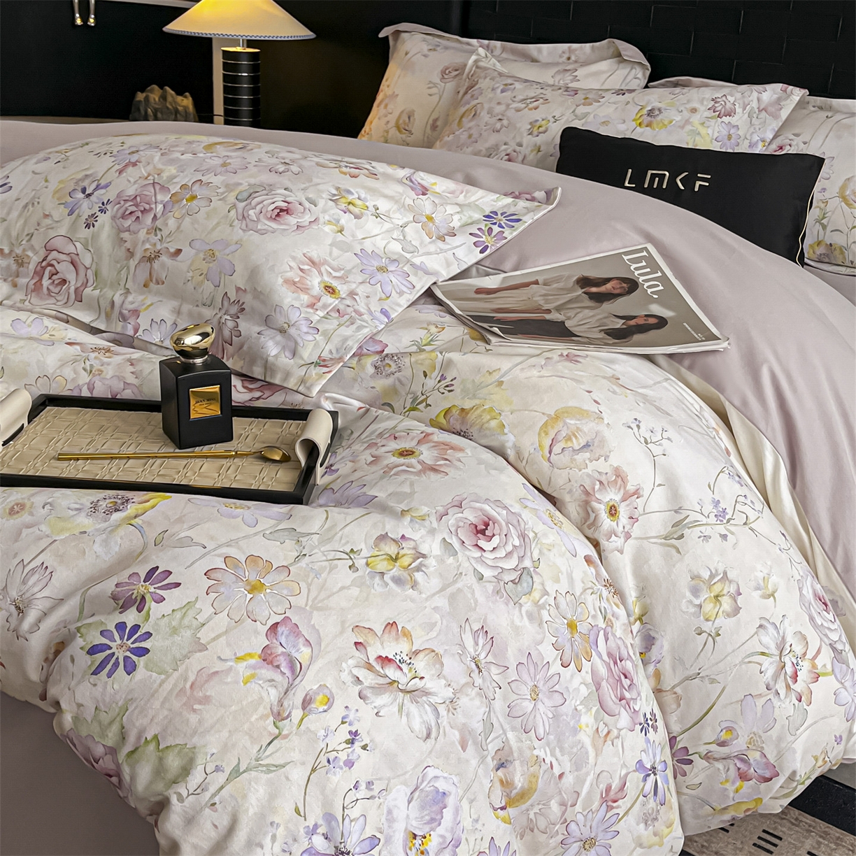 91家纺网 家纺一手货源 找家纺 蓝米卡夫 2025秋冬-全棉生态磨毛数码印花（礼盒包装）提供买家秀 喀纳斯