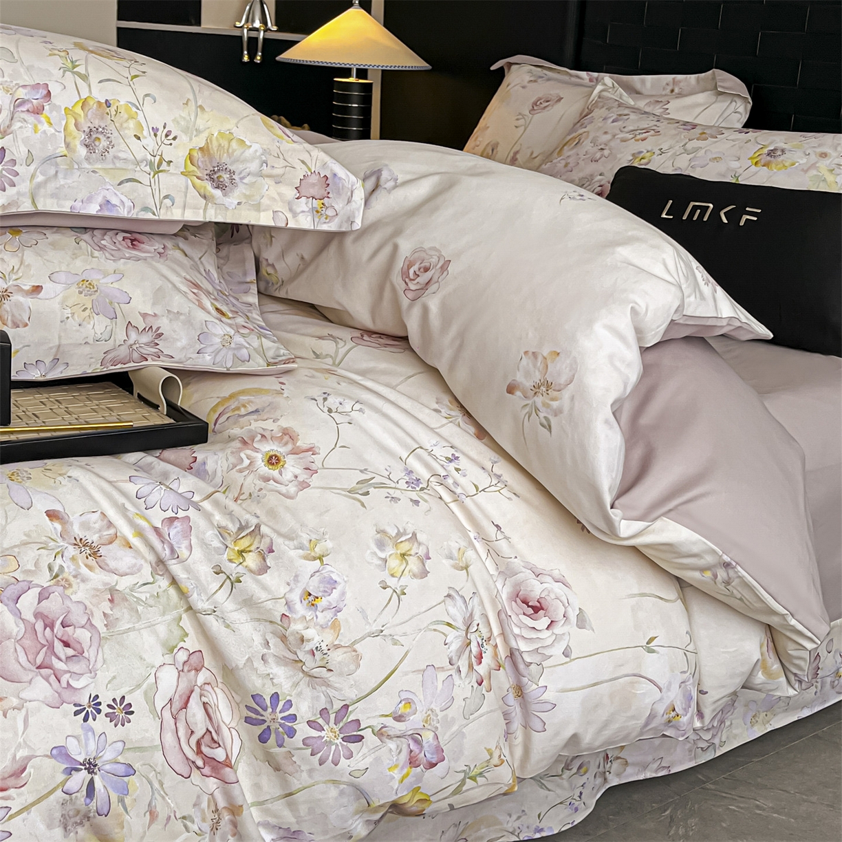 91家纺网 家纺一手货源 找家纺 蓝米卡夫 2025秋冬-全棉生态磨毛数码印花（礼盒包装）提供买家秀 喀纳斯