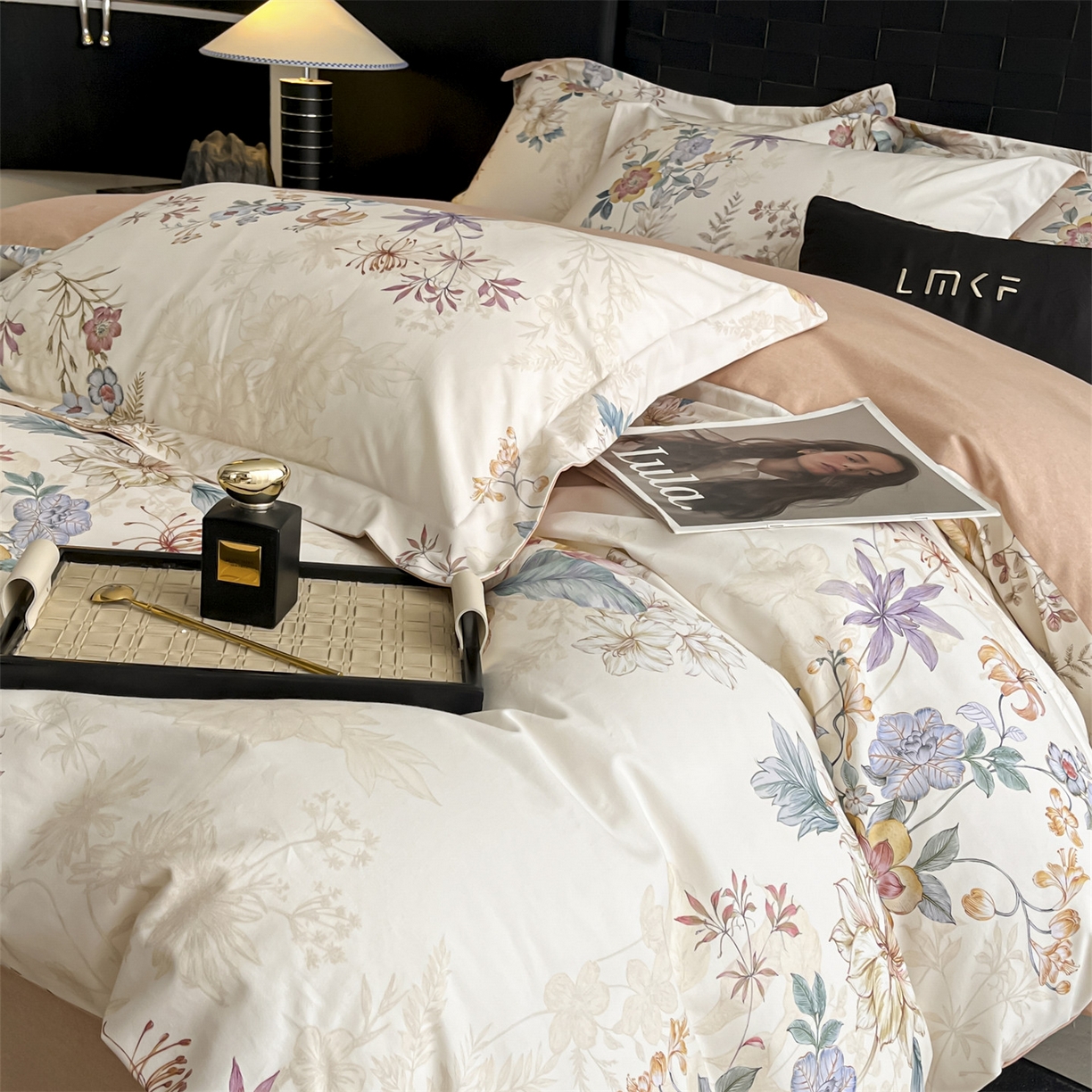 91家纺网 家纺一手货源 找家纺 蓝米卡夫 2025秋冬-全棉生态磨毛数码印花（礼盒包装）提供买家秀 洛芙琳