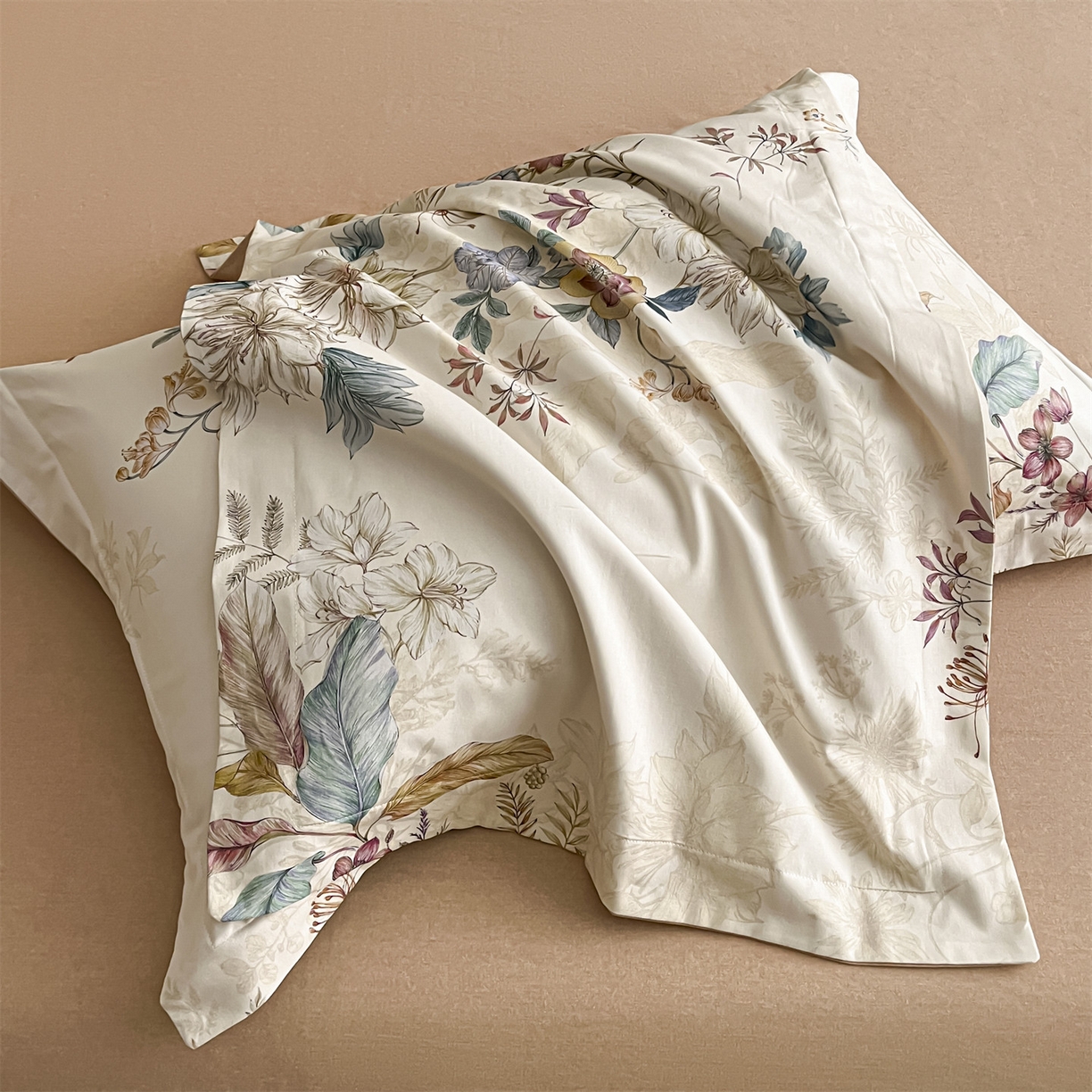 91家纺网 家纺一手货源 找家纺 蓝米卡夫 2025秋冬-全棉生态磨毛数码印花（礼盒包装）提供买家秀 洛芙琳