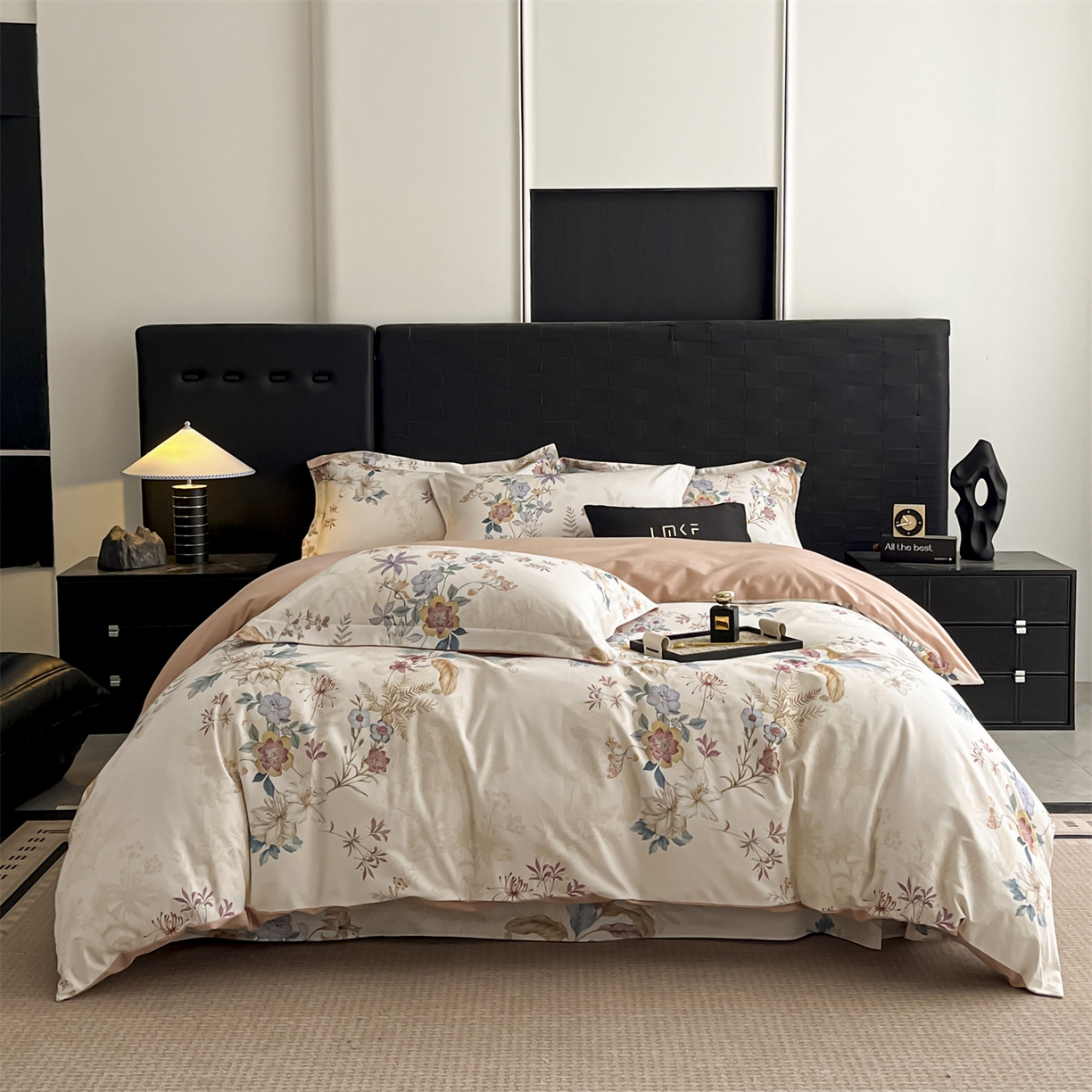 91家纺网 家纺一手货源 找家纺 蓝米卡夫 2025秋冬-全棉生态磨毛数码印花（礼盒包装）提供买家秀 洛芙琳