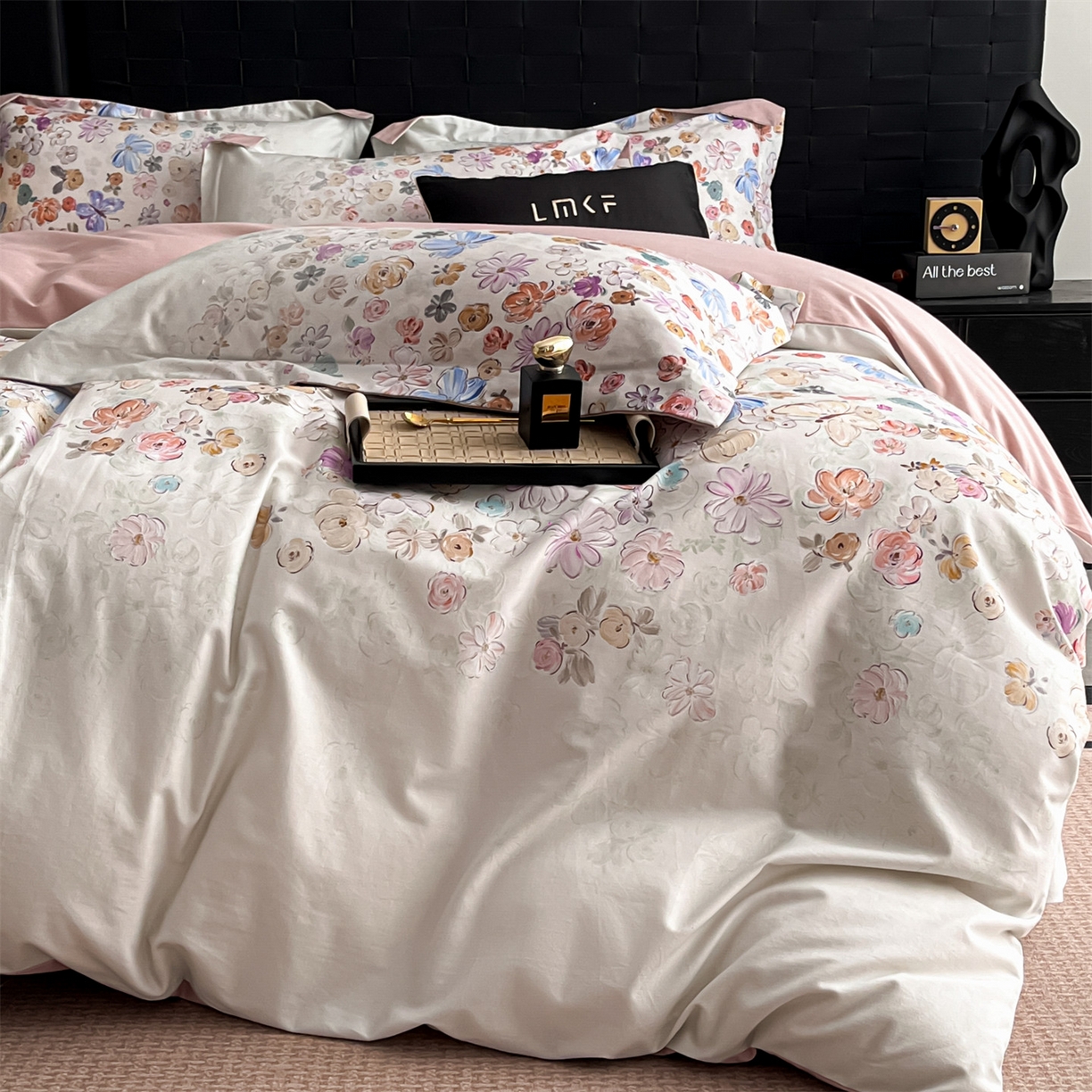 91家纺网 家纺一手货源 找家纺 蓝米卡夫 2025秋冬-全棉生态磨毛数码印花（礼盒包装）提供买家秀 梦云棠