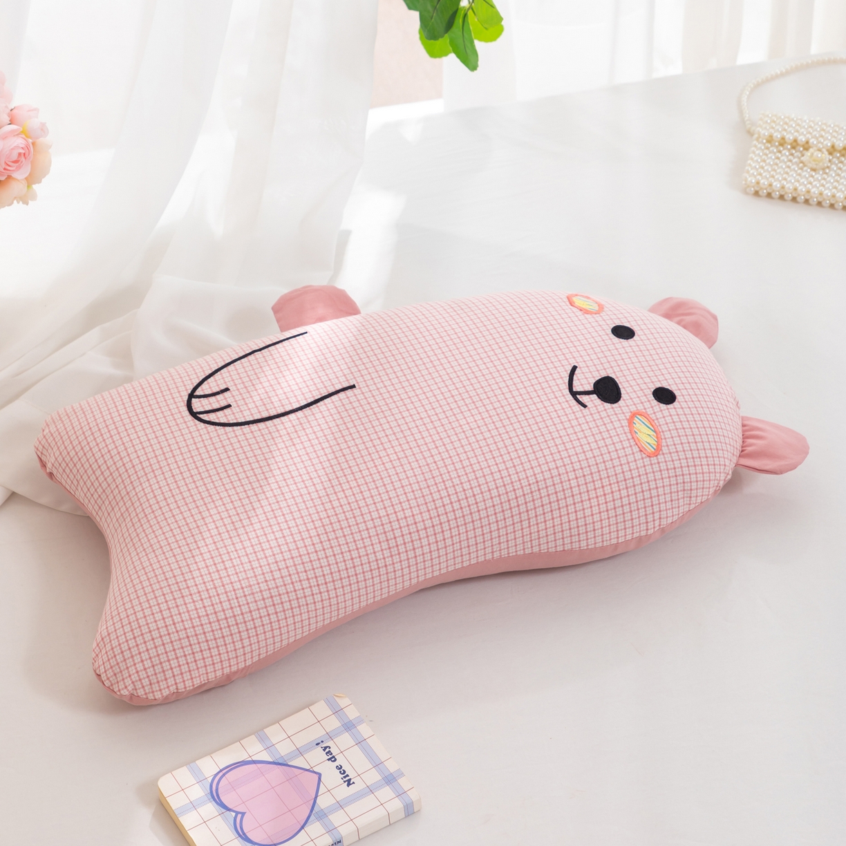 91家纺网 家纺一手货源 找家纺 （总）大熊枕芯 2025新款全棉小熊荞麦枕头枕芯