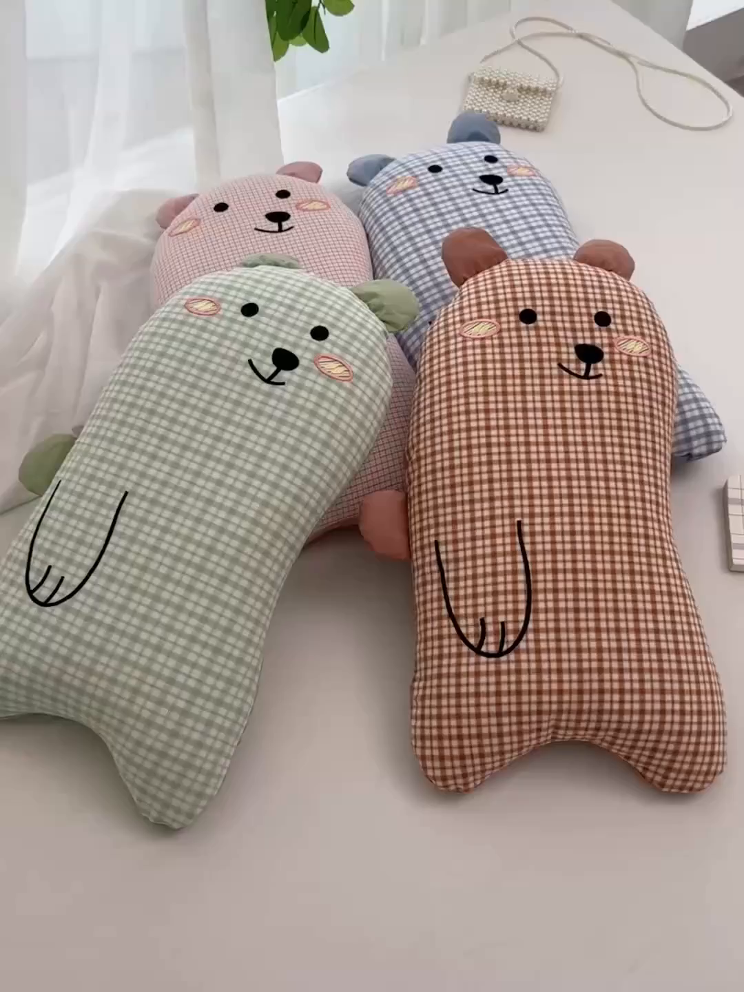 91家纺网 家纺一手货源 找家纺 （总）大熊枕芯 2025新款全棉小熊荞麦枕头枕芯