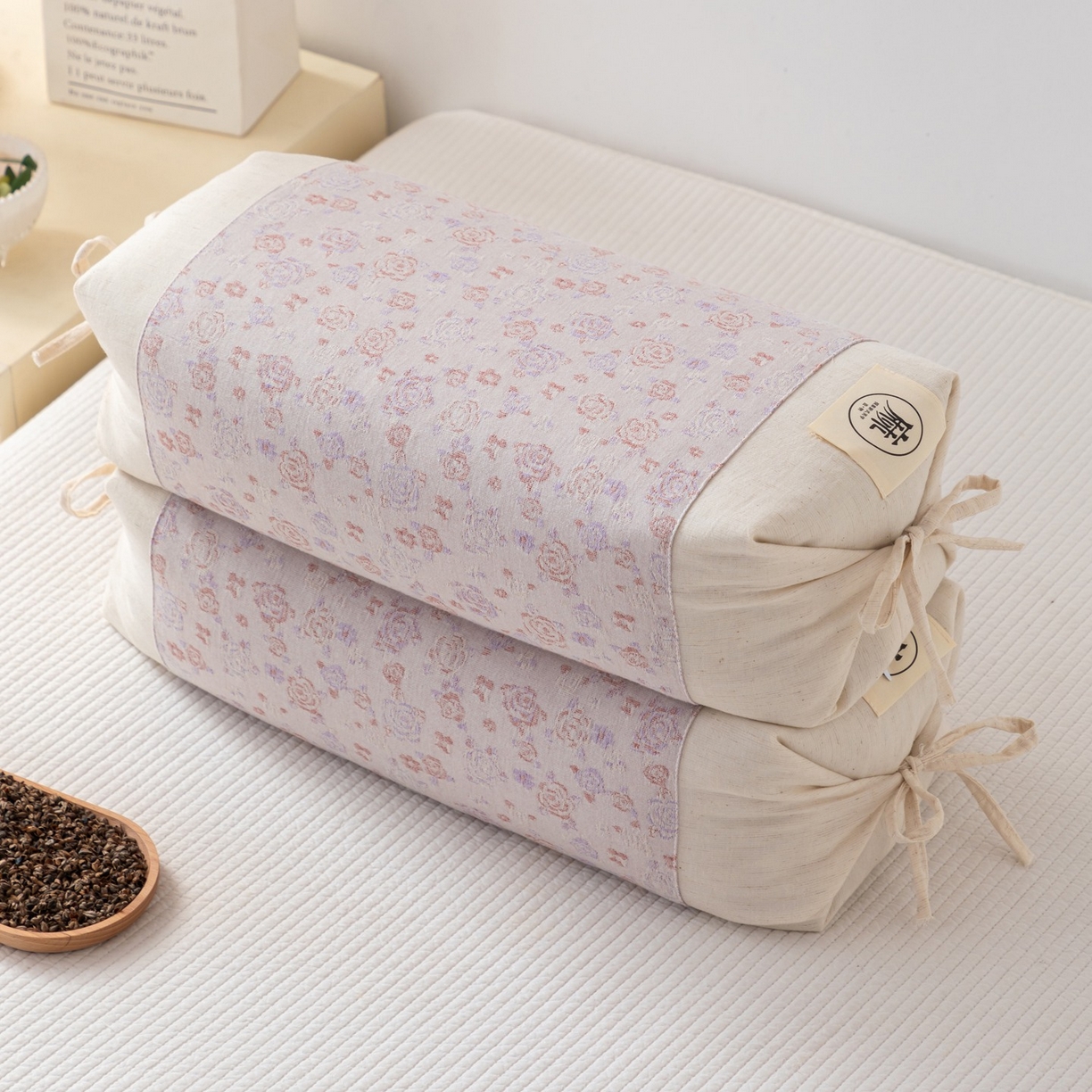 91家纺网 家纺一手货源 找家纺 （总）大熊枕芯 2025新款国潮棉麻荞麦枕头枕芯