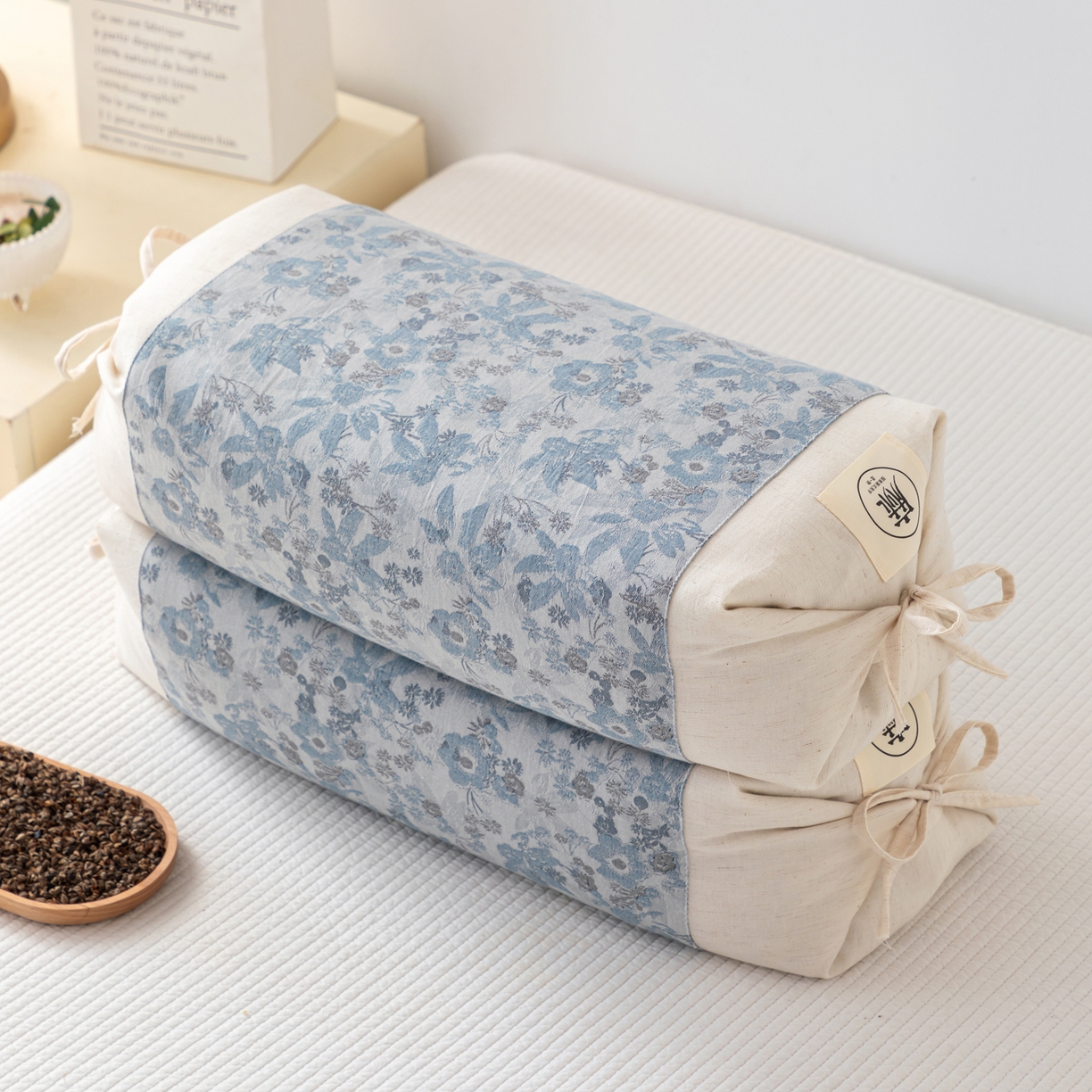 91家纺网 家纺一手货源 找家纺 （总）大熊枕芯 2025新款国潮棉麻荞麦枕头枕芯