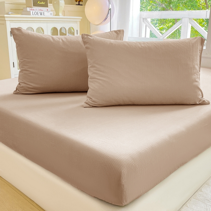 91家纺网 家纺一手货源 找家纺 （总）朵朵家纺  2025新款超柔纯色单床笠单品学生宿舍床垫保护套 