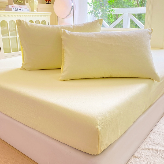 91家纺网 家纺一手货源 找家纺 （总）朵朵家纺  2025新款超柔纯色单床笠单品学生宿舍床垫保护套 