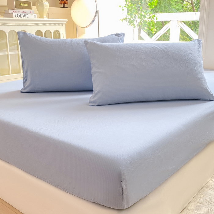 91家纺网 家纺一手货源 找家纺 （总）朵朵家纺  2025新款超柔纯色单床笠单品学生宿舍床垫保护套 