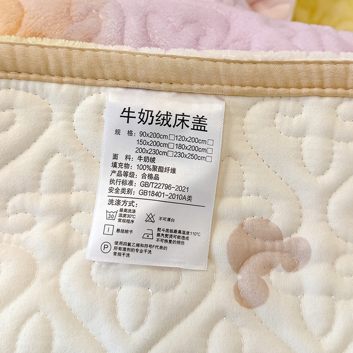 91家纺网 家纺一手货源 找家纺 （总）归属 2025新款牛奶绒花边床盖三件套系列（提供买家秀）