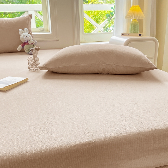 91家纺网 家纺一手货源 找家纺 （总）朵朵家纺  2025新款超柔纯色单床笠单品学生宿舍床垫保护套 