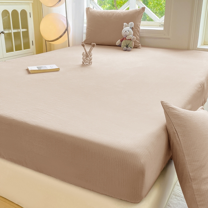 91家纺网 家纺一手货源 找家纺 （总）朵朵家纺  2025新款超柔纯色单床笠单品学生宿舍床垫保护套 