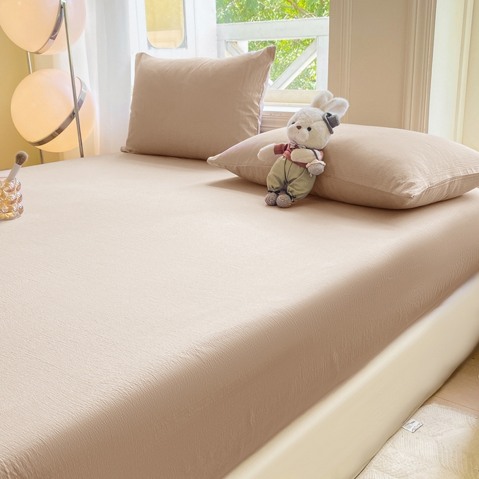 91家纺网 家纺一手货源 找家纺 （总）朵朵家纺  2025新款超柔纯色单床笠单品学生宿舍床垫保护套 