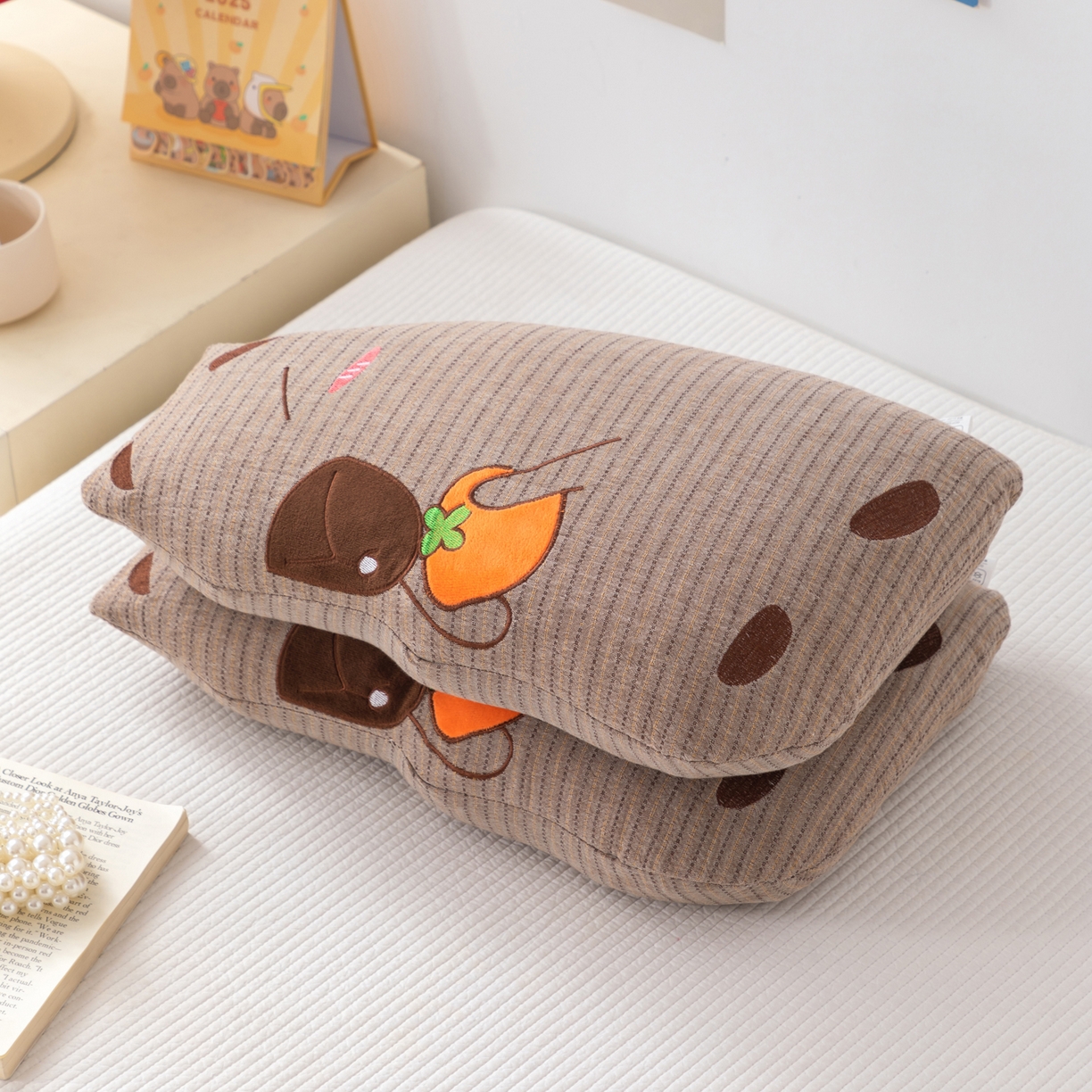 91家纺网 家纺一手货源 找家纺 （总）大熊枕芯 2025新款卡皮巴拉荞麦枕荞麦壳枕头枕芯