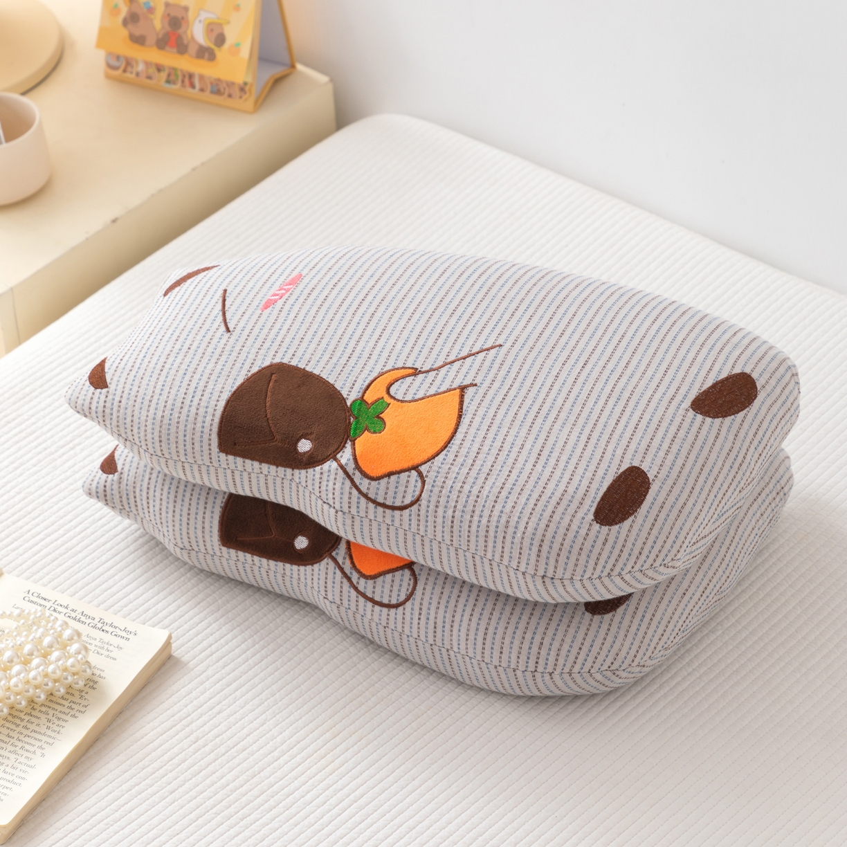 91家纺网 家纺一手货源 找家纺 （总）大熊枕芯 2025新款卡皮巴拉荞麦枕荞麦壳枕头枕芯