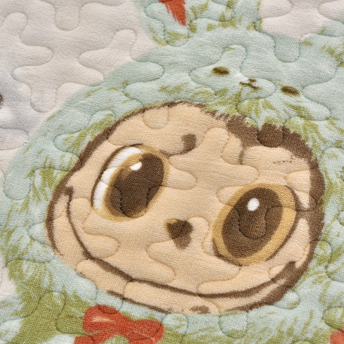 91家纺网 家纺一手货源 找家纺 艺慕家纺 2025新款时尚印花牛奶绒床盖四件套 萌宝