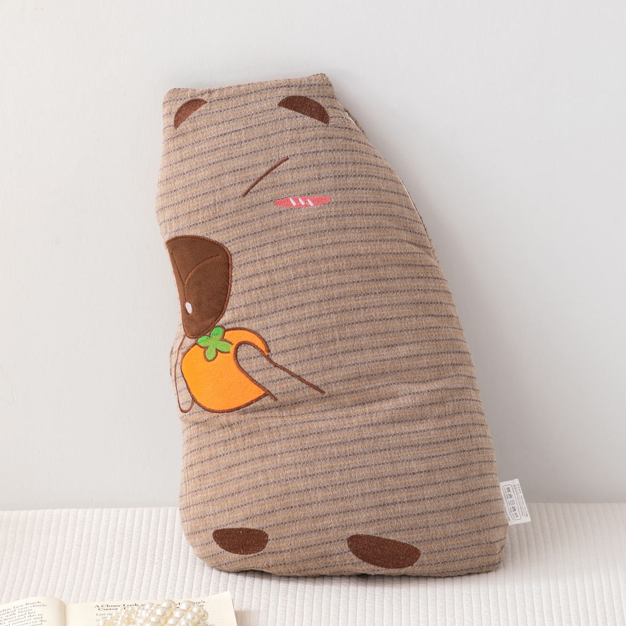 91家纺网 家纺一手货源 找家纺 大熊枕芯 2025新款卡皮巴拉荞麦枕荞麦壳枕头枕芯 卡皮巴拉-灰