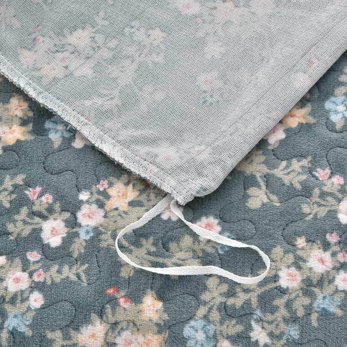 91家纺网 家纺一手货源 找家纺 艺慕家纺 2025新款时尚印花牛奶绒床盖四件套 花田公主