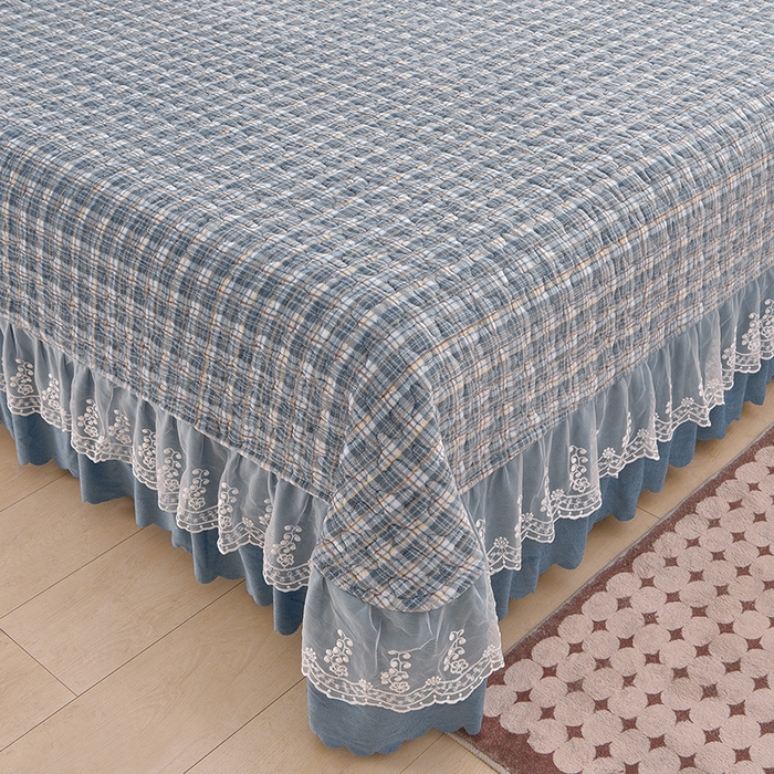 91家纺网 家纺一手货源 找家纺 艺慕家纺 2025新款时尚印花牛奶绒床盖四件套 格韵