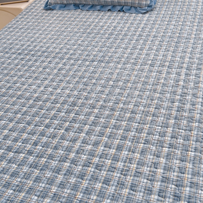 91家纺网 家纺一手货源 找家纺 艺慕家纺 2025新款时尚印花牛奶绒床盖四件套 格韵