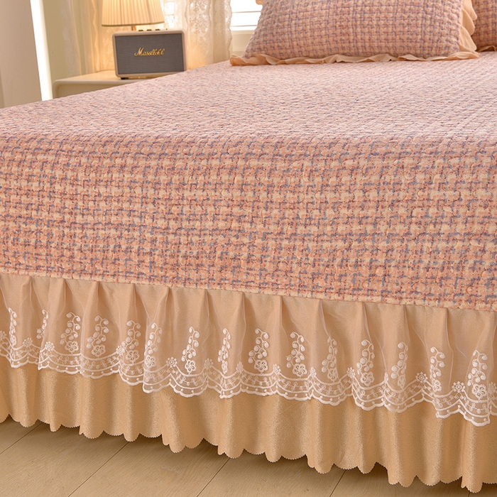 91家纺网 家纺一手货源 找家纺 艺慕家纺 2025新款时尚印花牛奶绒床盖四件套 波西米亚