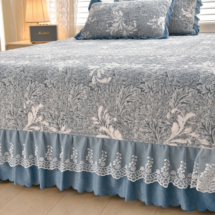 91家纺网 家纺一手货源 找家纺 艺慕家纺 2025新款时尚印花牛奶绒床盖四件套 异域风情