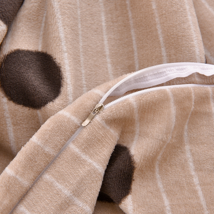 91家纺网 家纺一手货源 找家纺 艺慕家纺 2025新款时尚印花牛奶绒床盖四件套 幸运圈圈