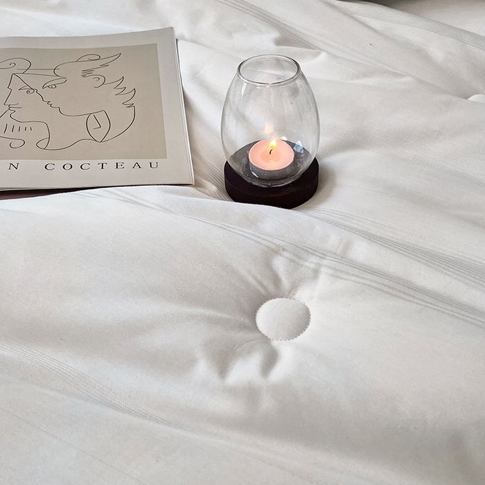 91家纺网 家纺一手货源 找家纺 （总）未来家居 2025新款SPD001简约大豆被全棉小提花简约条李官奇51%大豆夏被春秋被冬被被子被芯