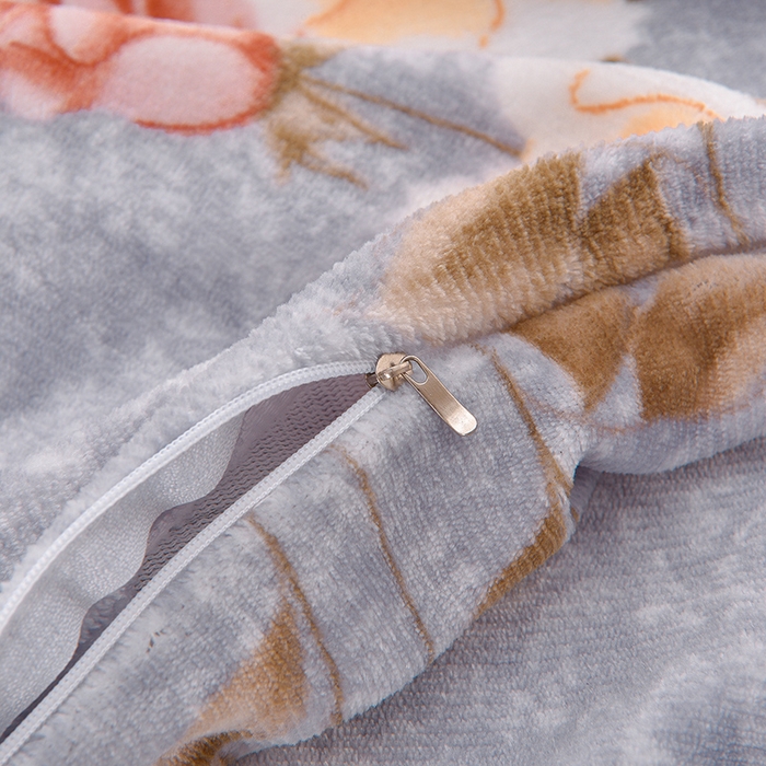 91家纺网 家纺一手货源 找家纺 艺慕家纺 2025新款时尚印花牛奶绒床盖四件套 国色天香