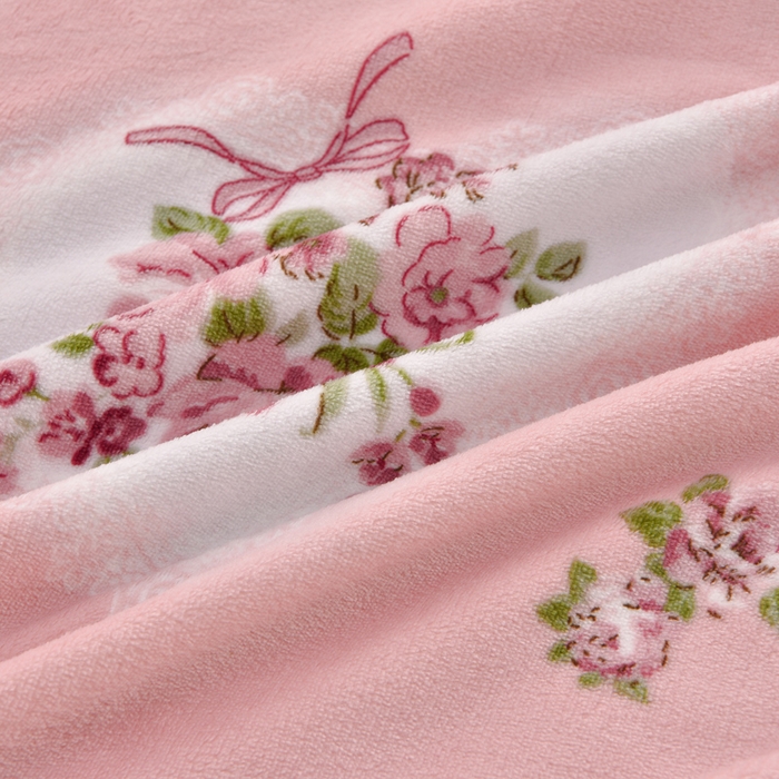 91家纺网 家纺一手货源 找家纺 艺慕家纺 2025新款时尚印花牛奶绒床盖四件套 心相恋