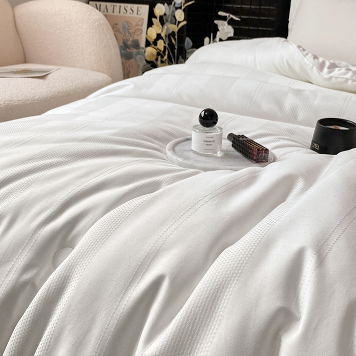 91家纺网 家纺一手货源 找家纺 （总）未来家居 2025新款SPD002绅士澳绒暖豆被全棉小提花绅士条黄金澳绒暖豆夏被春秋被冬被被子被芯