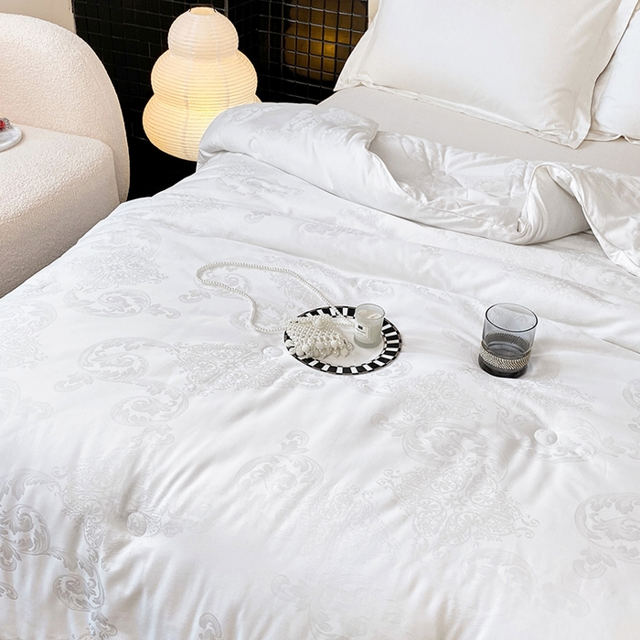 91家纺网 家纺一手货源 找家纺 （总）未来家居 2025新款SPD008卡迪羊毛被全棉60支大提花51%羊毛被夏被春秋被冬被被子被芯