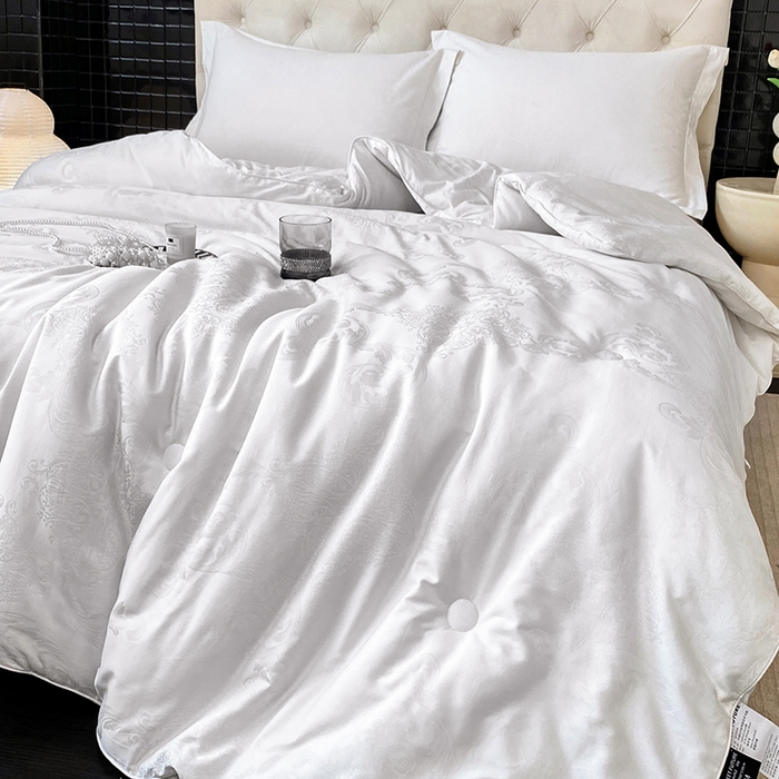 91家纺网 家纺一手货源 找家纺 （总）未来家居 2025新款SPD008卡迪羊毛被全棉60支大提花51%羊毛被夏被春秋被冬被被子被芯