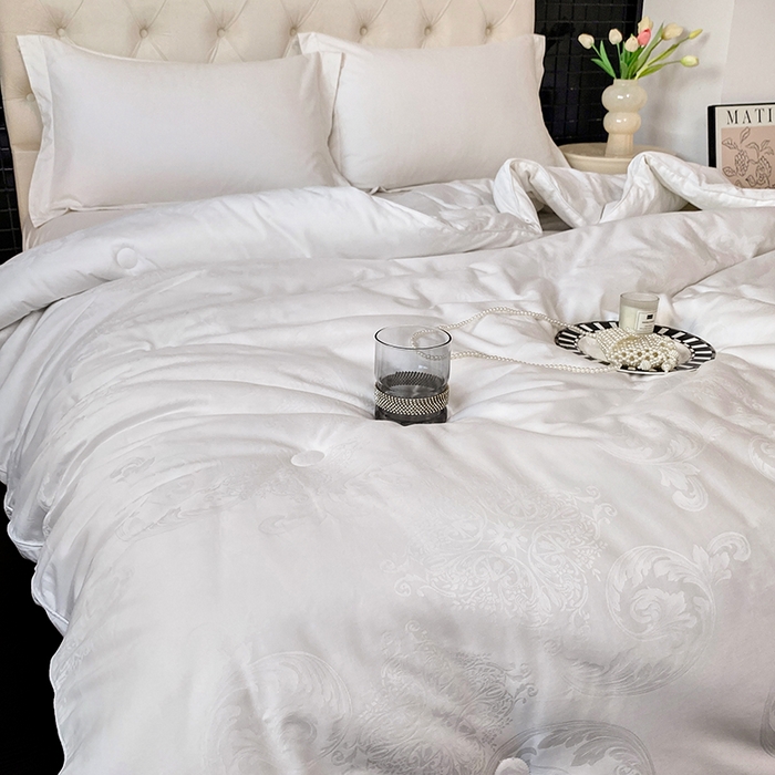 91家纺网 家纺一手货源 找家纺 （总）未来家居 2025新款SPD008卡迪羊毛被全棉60支大提花51%羊毛被夏被春秋被冬被被子被芯