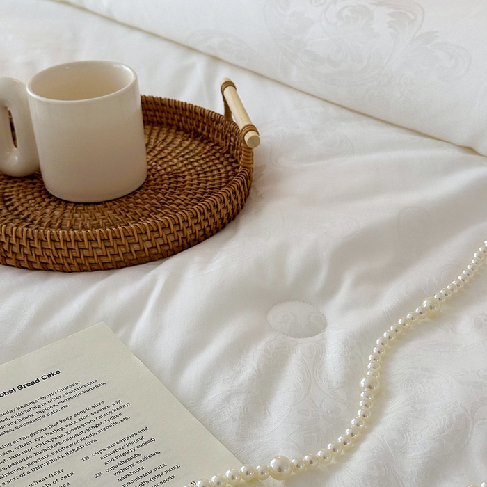 91家纺网 家纺一手货源 找家纺 （总）未来家居 2025新款SPD009星辰全棉60支大提花抗菌防螨防霉子母被子被芯