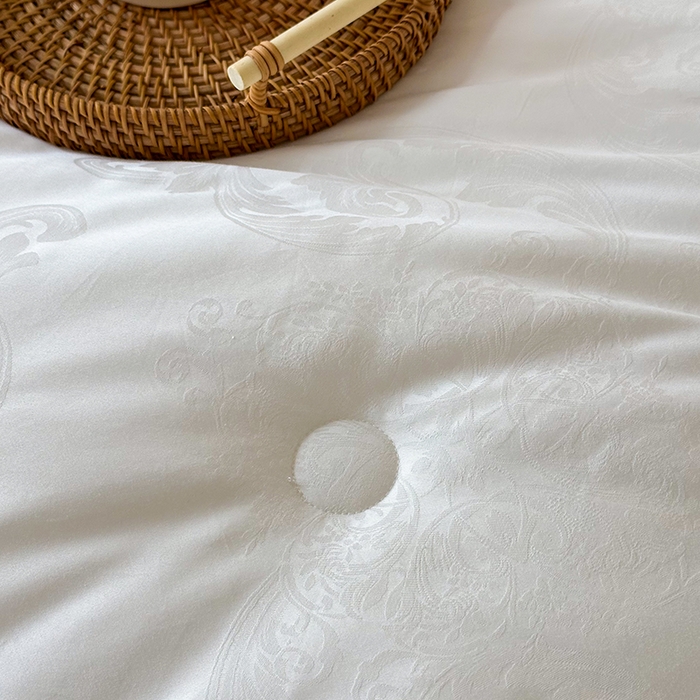 91家纺网 家纺一手货源 找家纺 （总）未来家居 2025新款SPD009星辰全棉60支大提花抗菌防螨防霉子母被子被芯