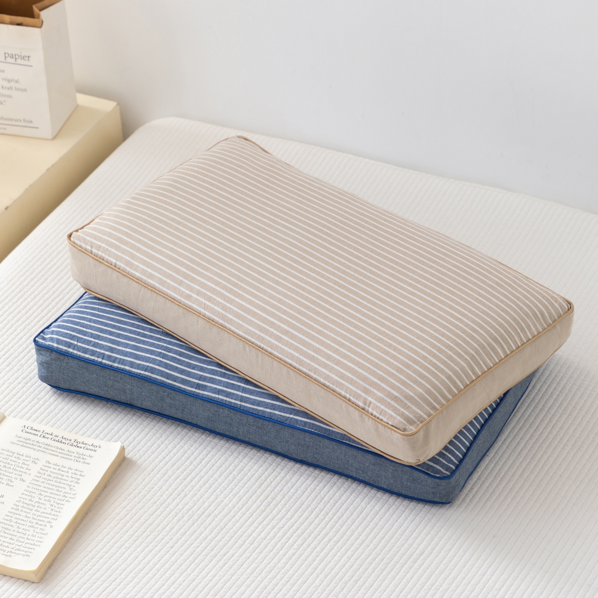 91家纺网 家纺一手货源 找家纺 （总）大熊枕芯 2025新款全棉水洗棉简约荞麦枕头枕芯