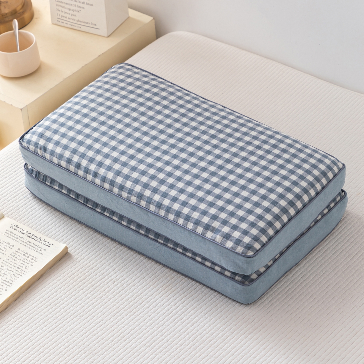 91家纺网 家纺一手货源 找家纺 （总）大熊枕芯 2025新款全棉水洗棉简约荞麦枕头枕芯