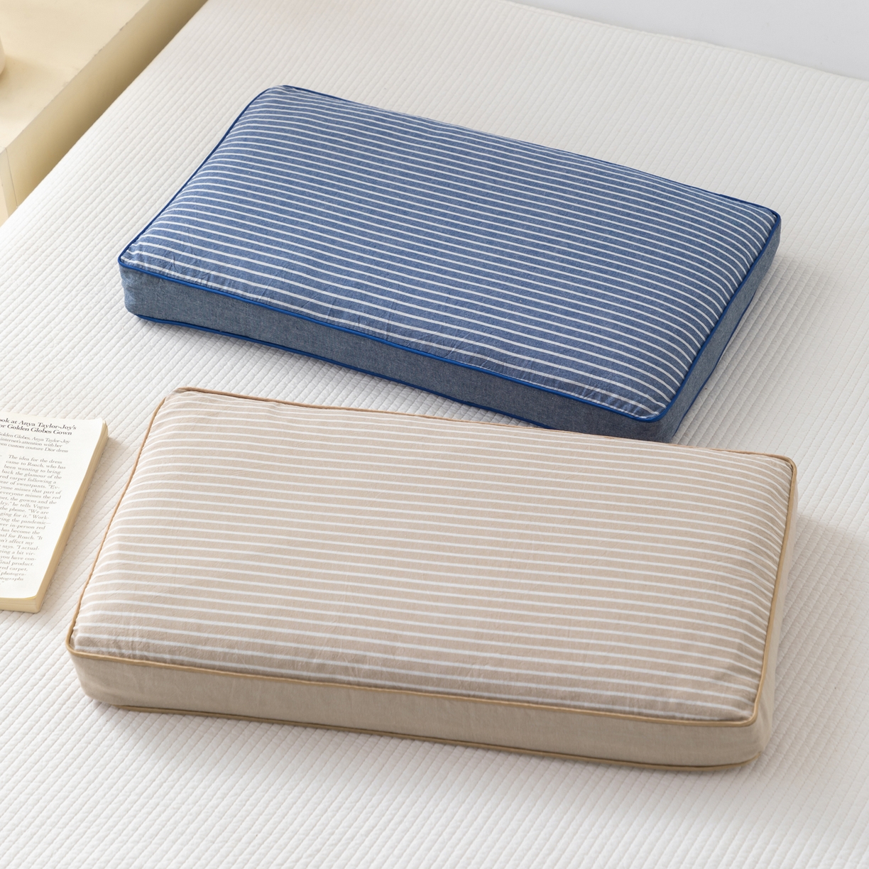 91家纺网 家纺一手货源 找家纺 （总）大熊枕芯 2025新款全棉水洗棉简约荞麦枕头枕芯