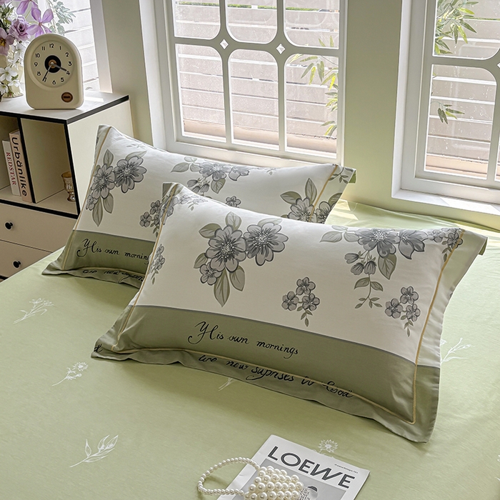 91家纺网 家纺一手货源 找家纺 宇彬家纺 2025新款13070全棉纯棉印花单被套一字绣工艺款 一字绣 暗香