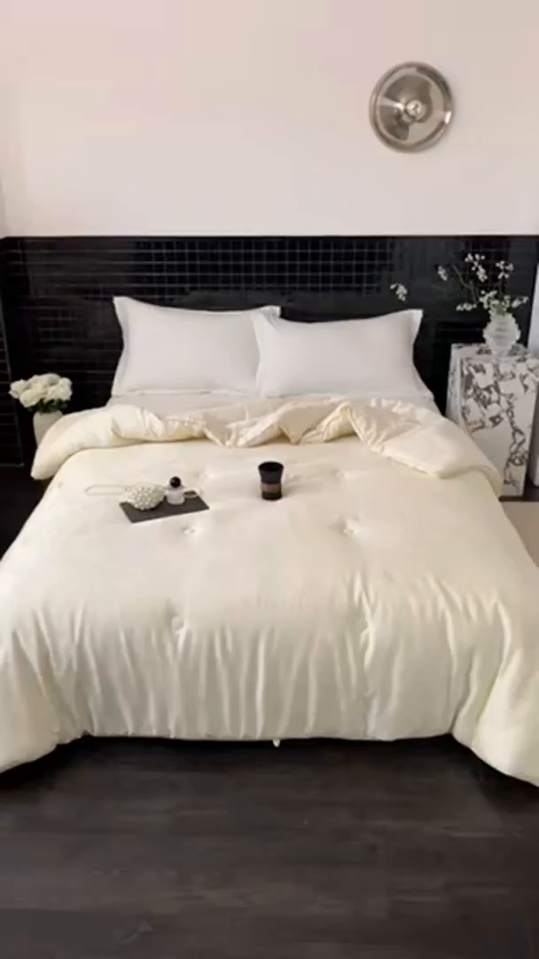 91家纺网 家纺一手货源 找家纺 （总）未来家居 2025新款SPD012罗米李官奇51%大豆提花夏被春秋被冬被被子被芯