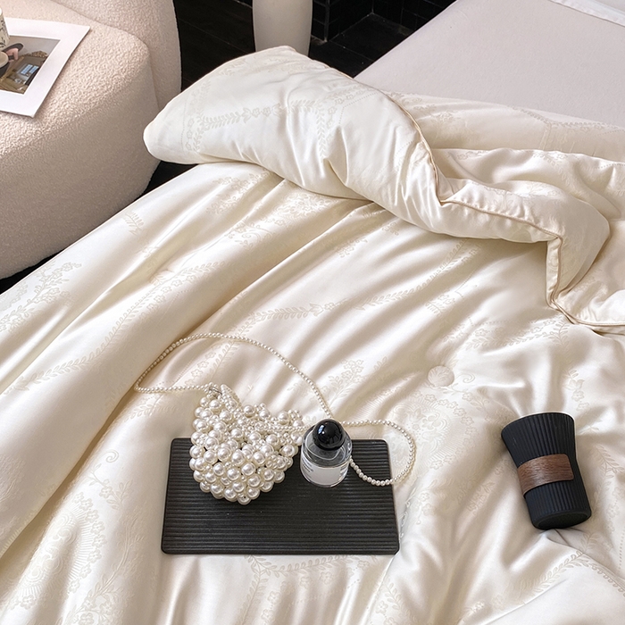 91家纺网 家纺一手货源 找家纺 （总）未来家居 2025新款SPD012罗米李官奇51%大豆提花夏被春秋被冬被被子被芯