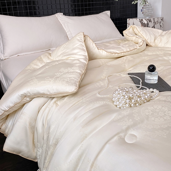 91家纺网 家纺一手货源 找家纺 （总）未来家居 2025新款SPD012罗米李官奇51%大豆提花夏被春秋被冬被被子被芯