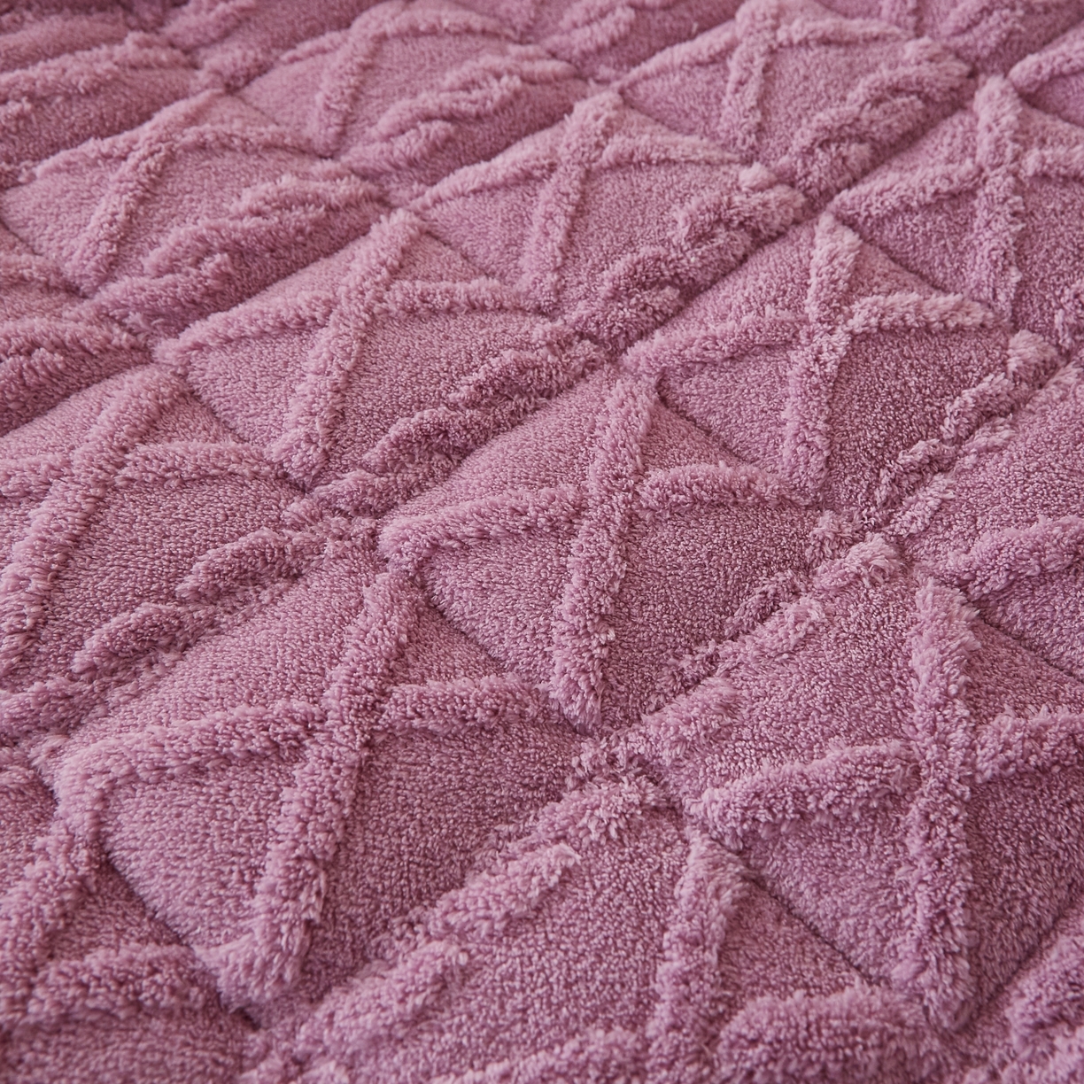 91家纺网 家纺一手货源 找家纺 缦吉 2025新款学生款高克重塔芙蓉床褥床护垫 优雅紫（全网最低）