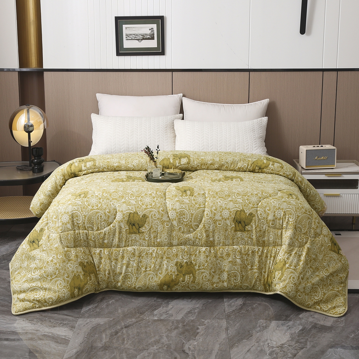 91家纺网 家纺一手货源 找家纺 （总）妙赞家纺 2025新款驼毛被礼品被