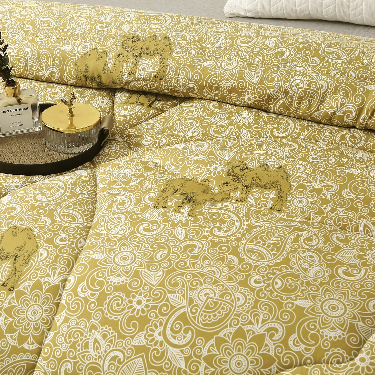 91家纺网 家纺一手货源 找家纺 （总）妙赞家纺 2025新款驼毛被礼品被